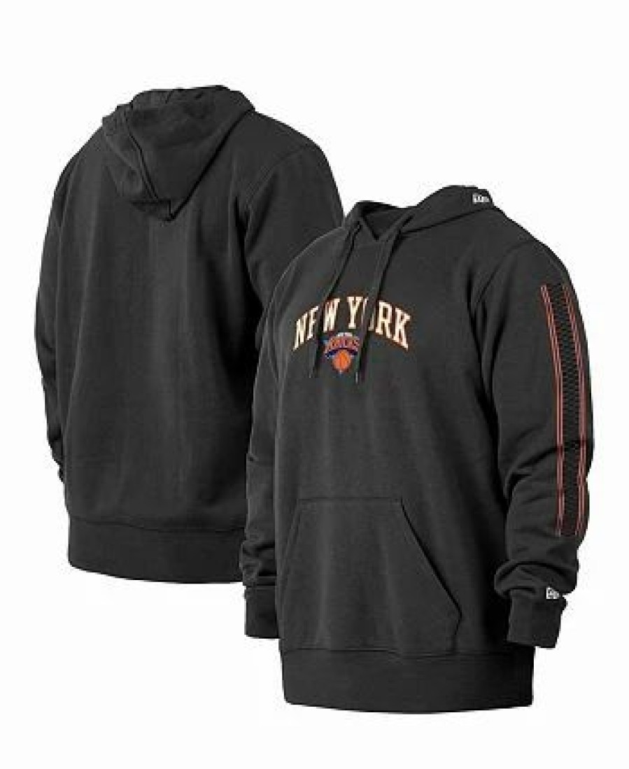 Sports Fan Shop * | New Era Men'S New York Knicks 2021/22 City Edition Big And Tall Pullover Hoodie Black