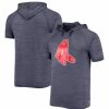 Sports Fan Shop * | Men'S Boston Red Sox Raglan Hoodie T-Shirt Navy