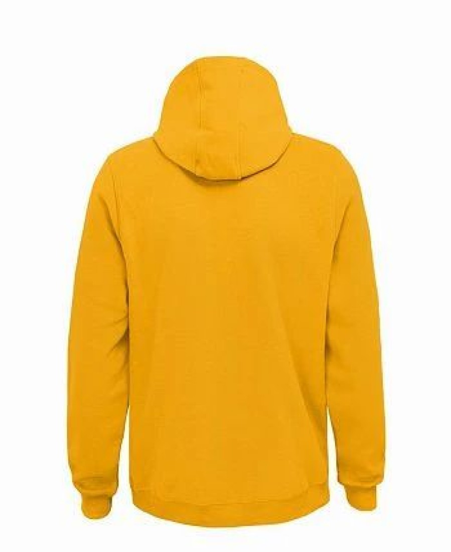 Sports Fan Shop * | Outerstuff Youth Boys Nashville Predators Special Edition 2.0 Primary Logo Fleece Pullover Hoodie Gold