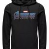 Hoodies & Sweatshirts * | Marvel Men'S Avengers Endgame Logo, Pullover Hoodie Black