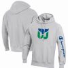 Sports Fan Shop * | Champion Men'S Hartford Whalers Reverse Weave Pullover Hoodie Heathered Gray